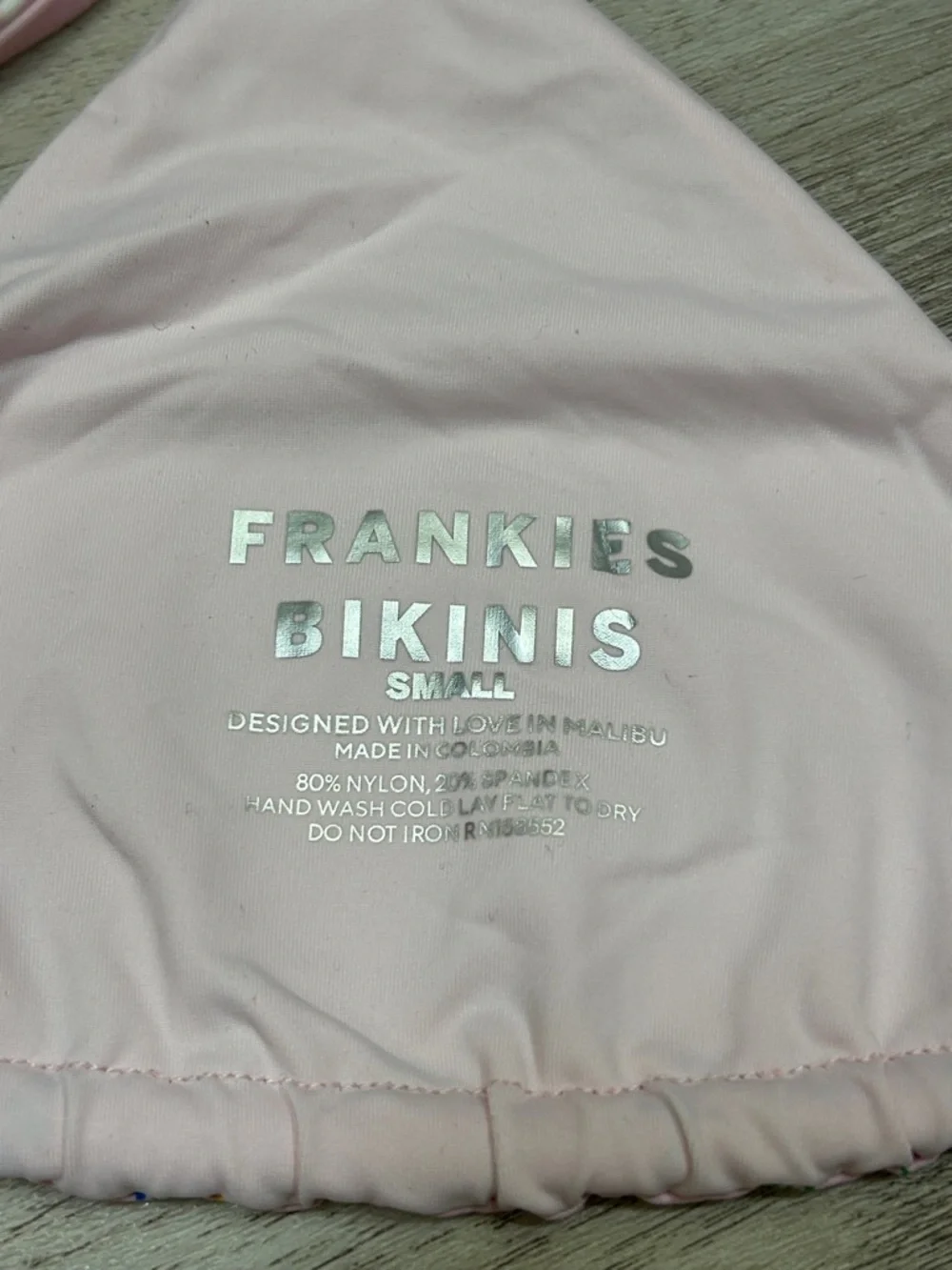 Frankie's Bikinis Fairytale Butterfly Floral Vine Charm Chain Triangle Swim Top